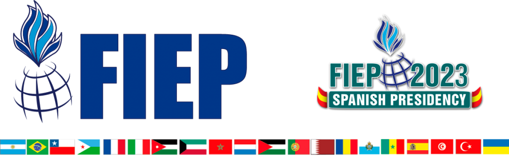 FIEP | International Association of Gendarmeries and Police Forces with Military Statues Logo