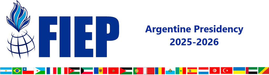 FIEP | International Association of Gendarmeries and Police Forces with Military Statues Logo